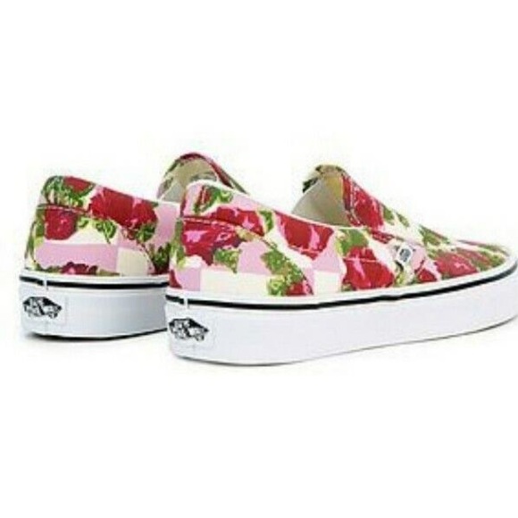 NWT Vans Romantic Floral Slip Ons Men sz 8.5/Women sz 10 with box. - Picture 4 of 14